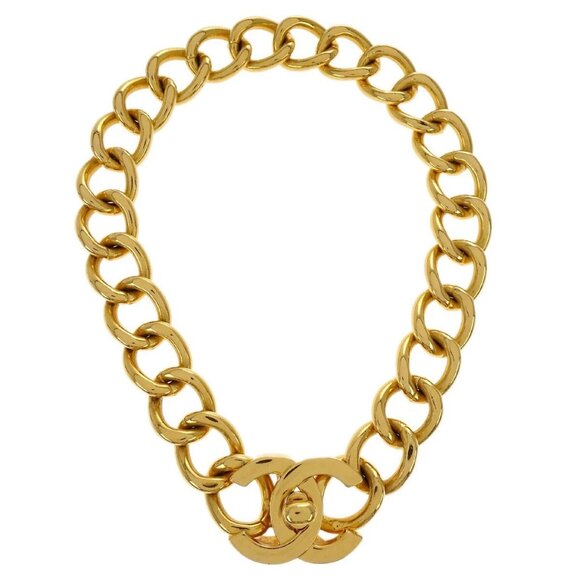 Chanel Gold Chain Pendant Necklace 96P 185874 - Picture 1 of 4